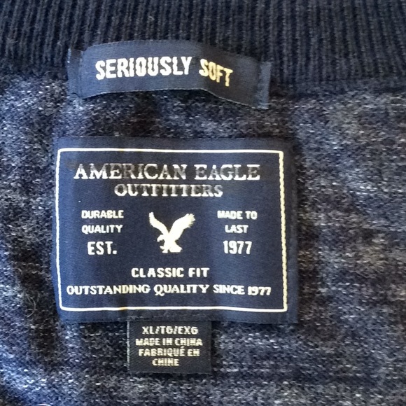 American Eagle Sweater Blue XL - Picture 2 of 2